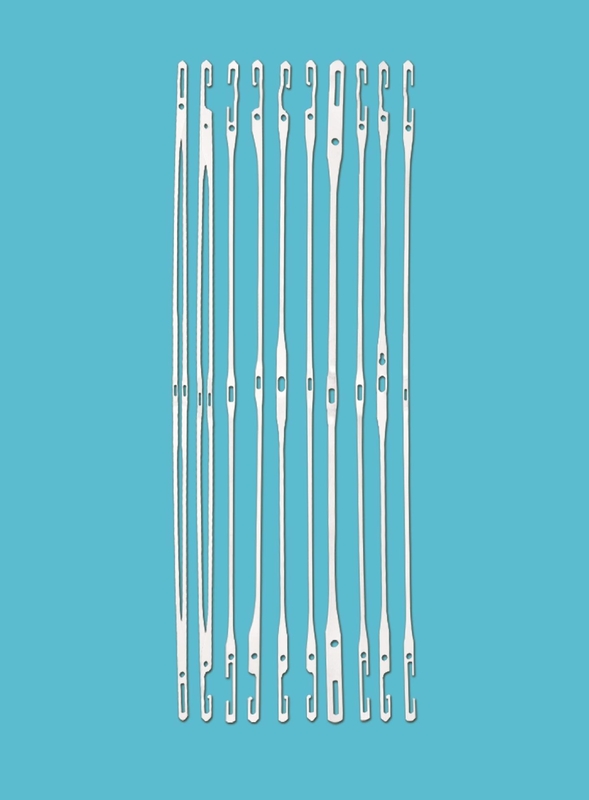 Ss Heddle Wire Picanol Air Jet Loom Spare Parts 5.5x1.2mm Eyelet